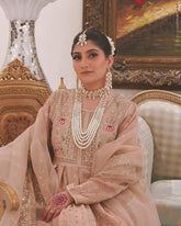 Ivory Kundan Bridal Set – Mala, Choker, Earrings & Bindi