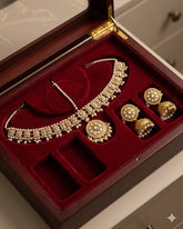 Imitation Kundan Matha Patti & Jhumka Set