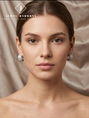 Diamond Huggie Hoop Earrings