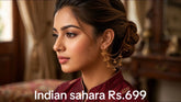 Indian Sahara Gold Imitation Earrings