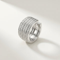 Diamond Huggie Hoop Earrings