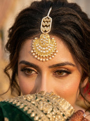 Golden Imitation Thappa Kundan Tikka