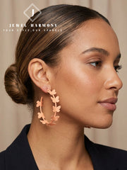Trendy Butterfly Hoop Earrings