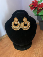 Pearl Chandbali Earrings