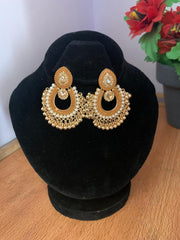 Pearl Chandbali Earrings