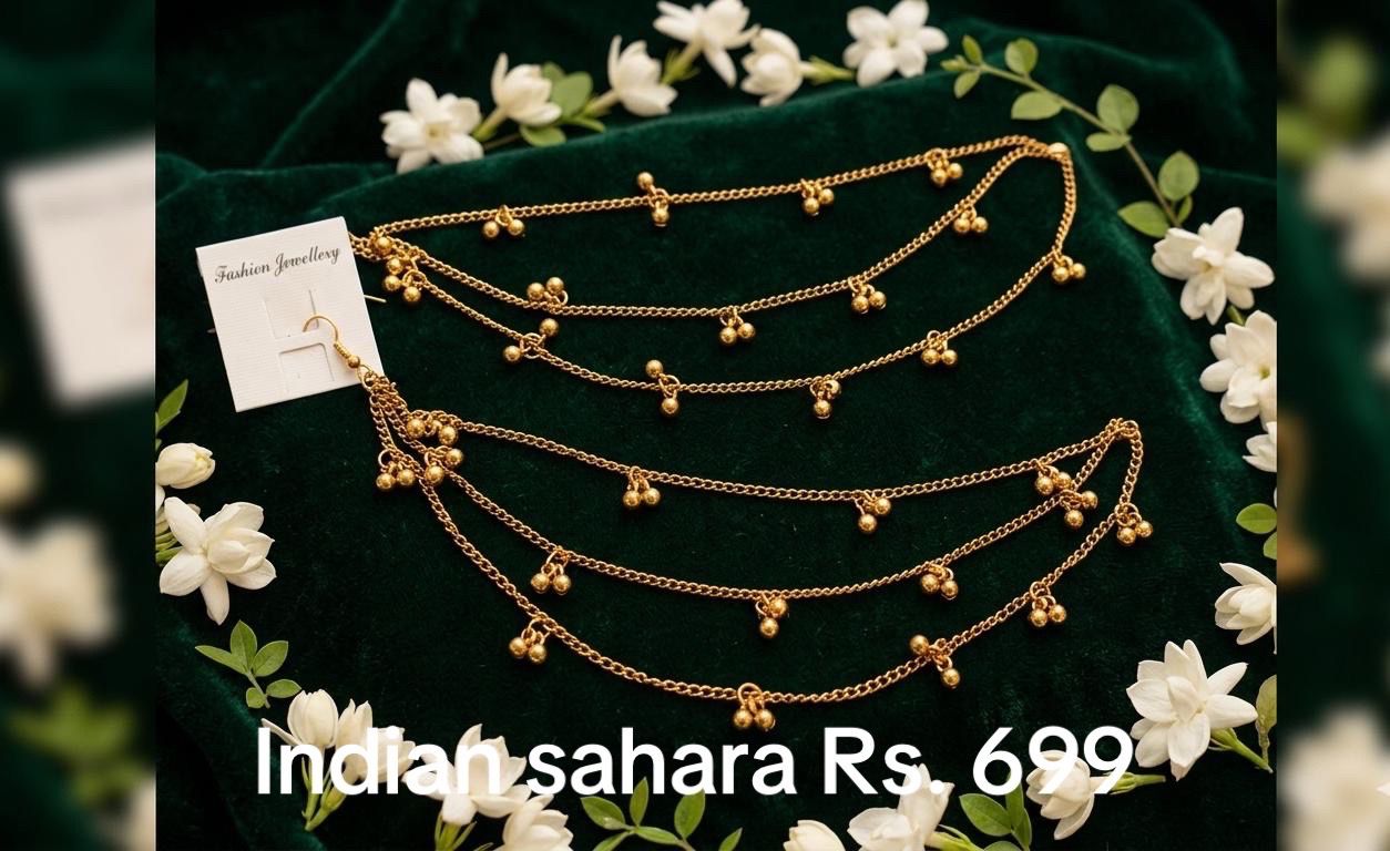 Indian Sahara Gold Imitation Earrings