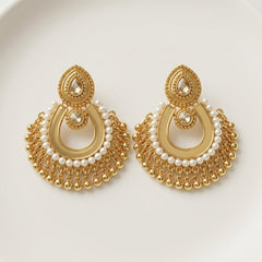 Pearl Chandbali Earrings