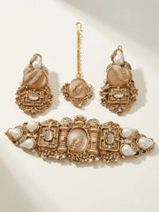 Antique Gold Traditional Full Bridal Jewelry Set