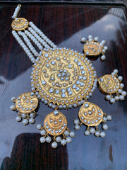 Royal Bridal Jhommer – Imitation Gold with Pearl Drops