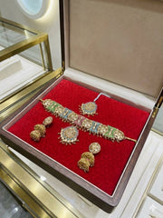 Imitation Nauraten Multi Jhumki Set